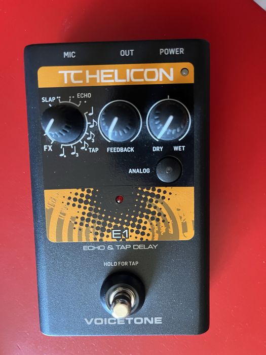 Pedal delay e echo - Tc-Helicon E1