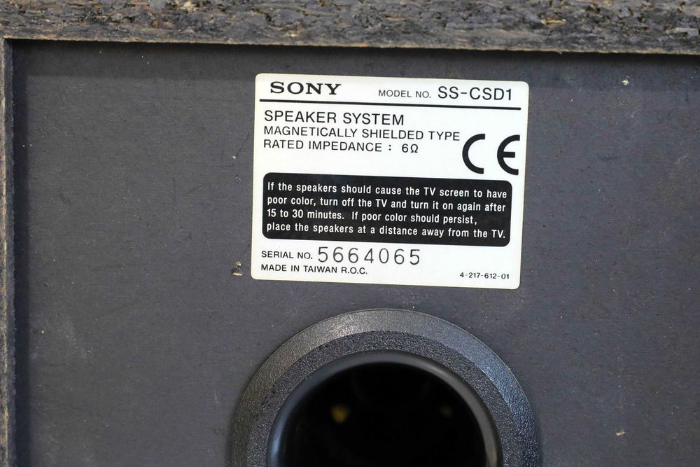 Sony SS-CSD1 colunas + Suportes de colunas Standesign