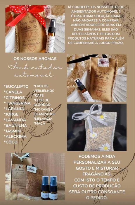 Ambientador automóvel reutilizavel