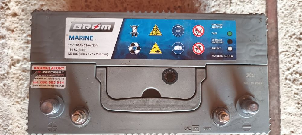 Akumulator 12V 100Ah 750A