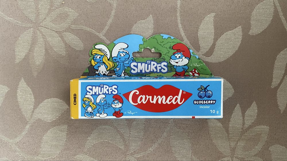 Hidratante Labial Carmed Smurfs Blueberry Incolor