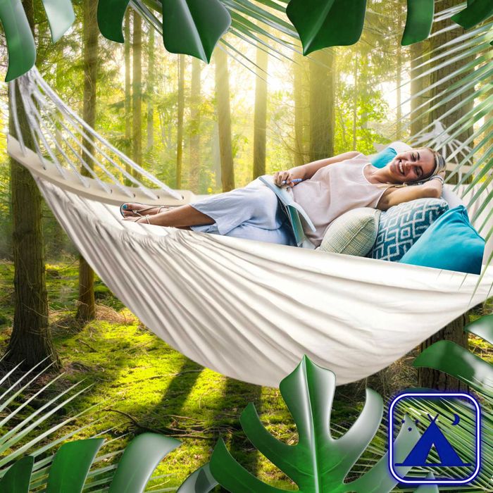 HAMAK Ogrodowy 2-OS HUŚTAWKA 250x150 Mocny PAŁĄK Duży Stelaż XXL