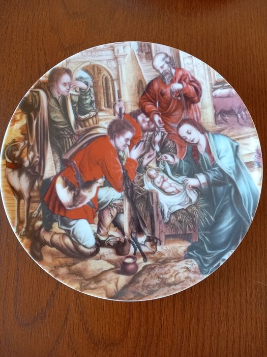 (6) Pratos Vista Alegre, Festa de Natal (seis)