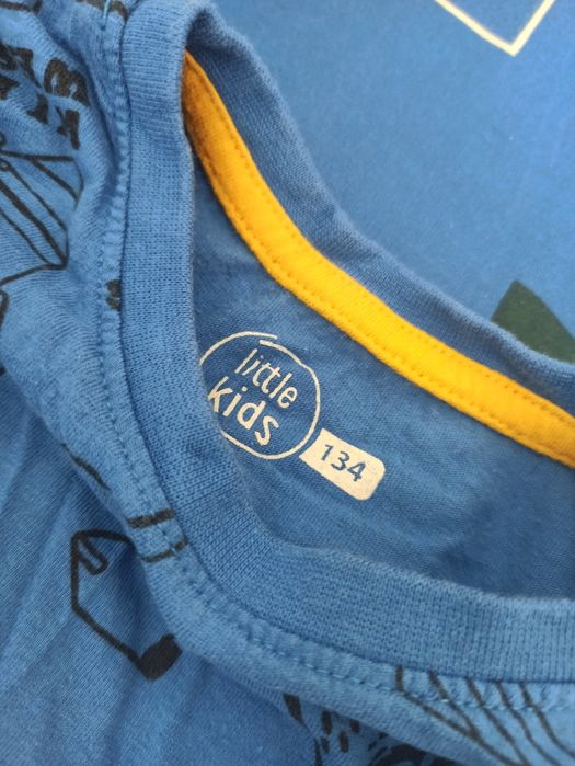 Zestaw trzech koszulek, bluzki z długim rękawem 134 cm