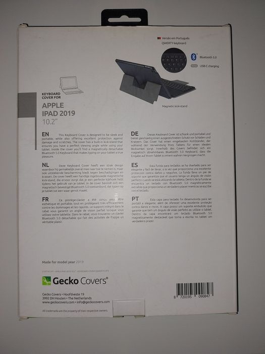 Keyboard cover for Apple Ipad 2019 10.2