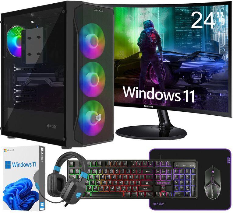 Komputer Pc Shobo 3770/P16/S512/8328 Windows 11 Pro + Monitor