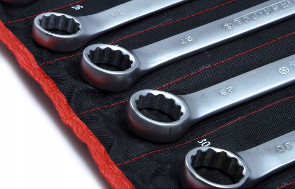Zestaw Klucze Płasko Oczkowe 6-32 mm Pokrowiec Gratis Prezent