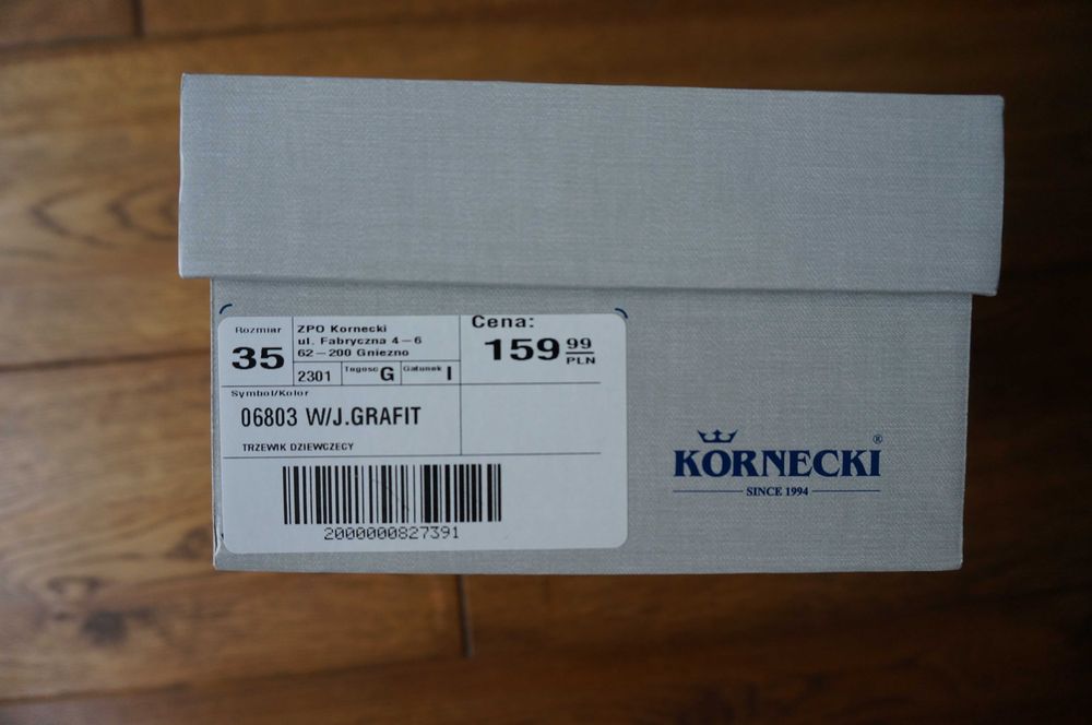 Półbuty dziewczęce przejściowe Kornecki - NOWE rozm.35