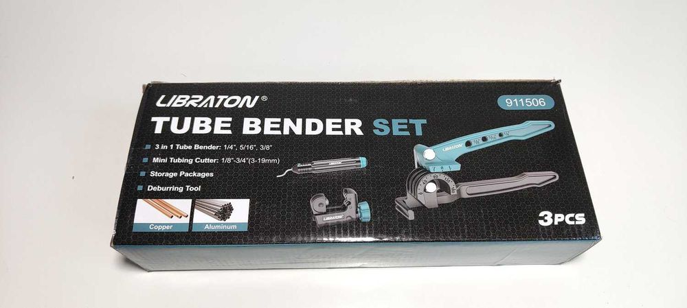 LIBRATON Giętarka do rur miedzianych 180°, 3 w 1 - Darmowa wysyłka!
