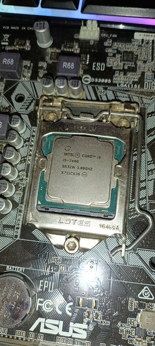 ASUS H110M-K x I5 7400 (с кулером)DDR4*