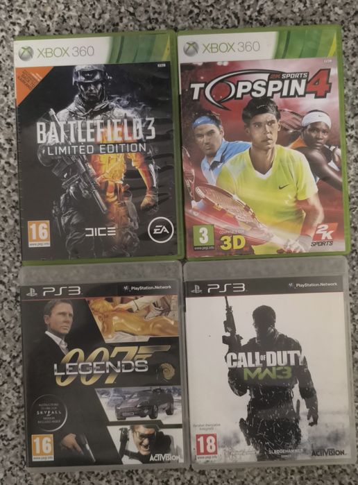 Conjunto de 4 jogos PlayStation 3/Xbox 360