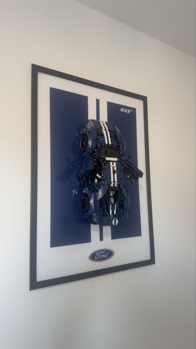 Quadro em Acrilico com Moldura para LEGO Technic 2022 Ford GT 42154