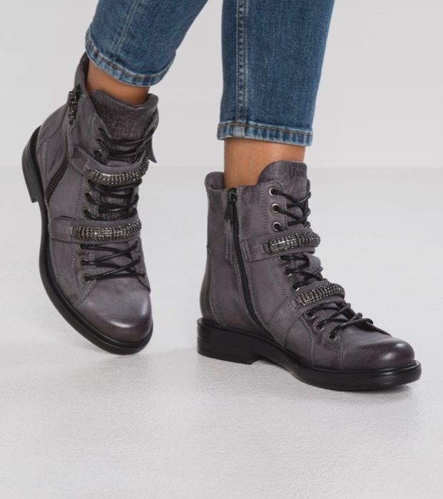 Botki sznurowane MJUS 38 skóra buty