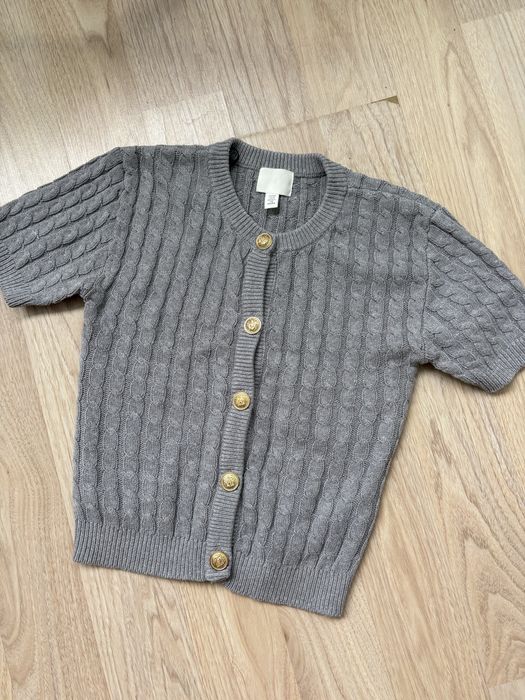 Кофта с коротким рукавом вязаная H&M xs