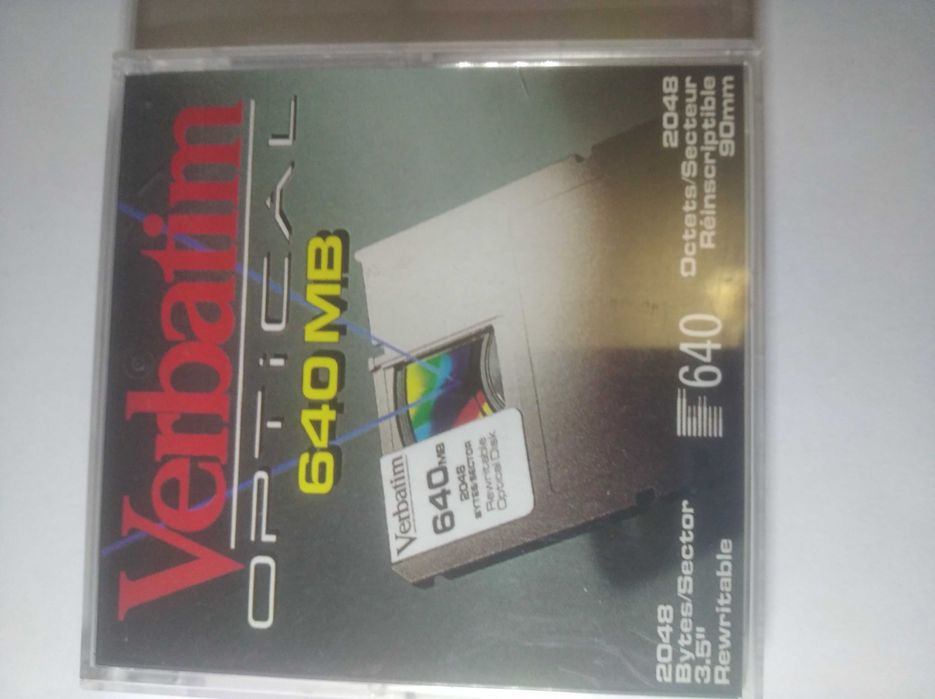 Магнитооптический дисковод, MO диски 640 Мб, магнітооптичні диски.  .