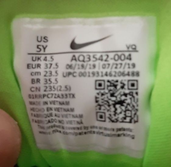 Sapatilhas Nike 37,5 de rapaz