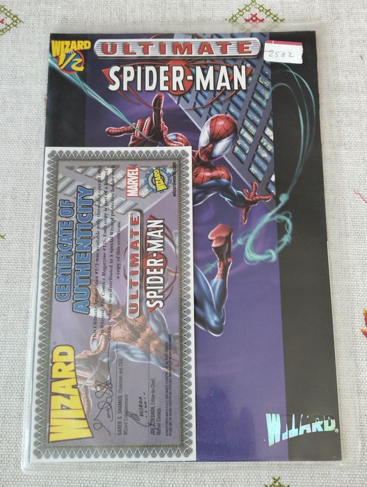 Рідкісний комікс Ultimate Spider-Man 1/2 Wizard Mail-In (2002) з сертифікатом COA