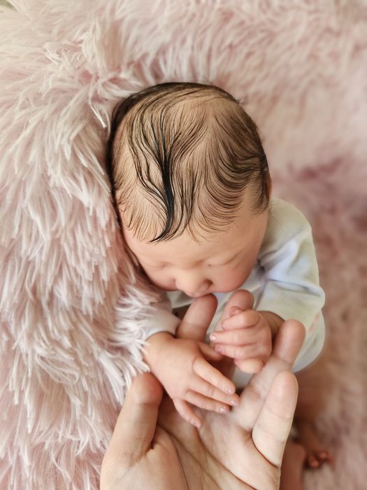 Bebé Reborn asiática oriental original para colecionador com certifica