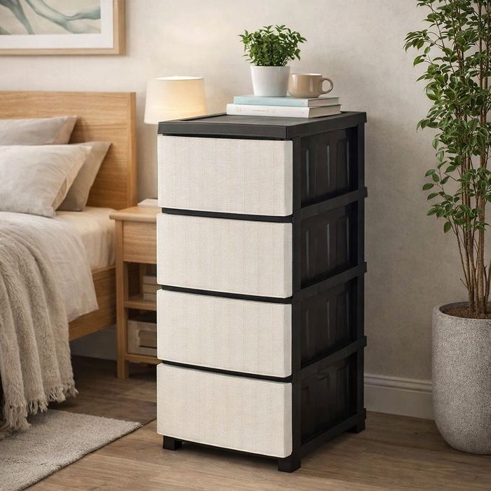 Комод пластиковий ротанг Пластиковый комод меблі для дому