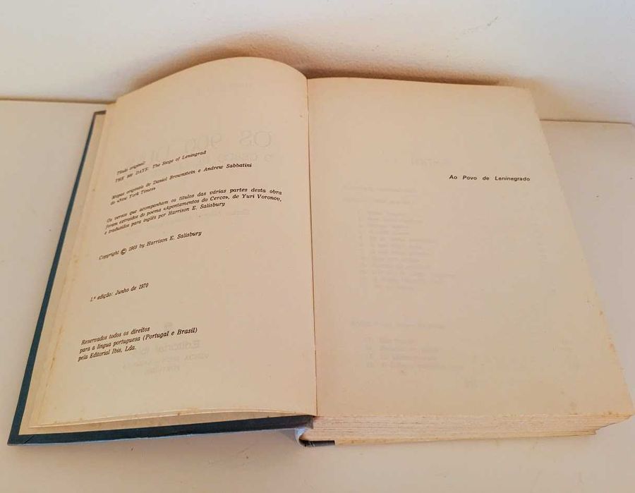 Livro de 1970 1.ª Edição Os 900 dias - O Cerco a Leninegrado