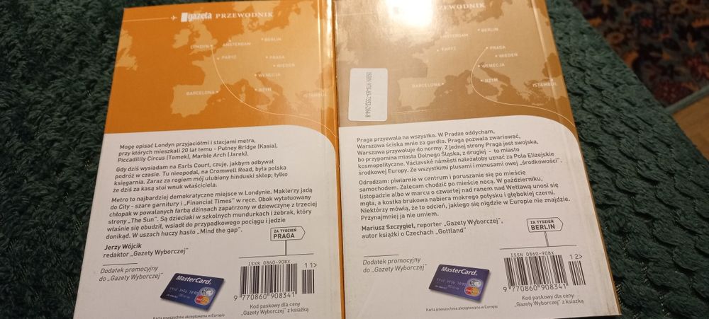 Przewodniki po miastach Europy 8 sztuk