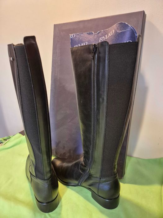 Kozaki czarne damskie Ryłko