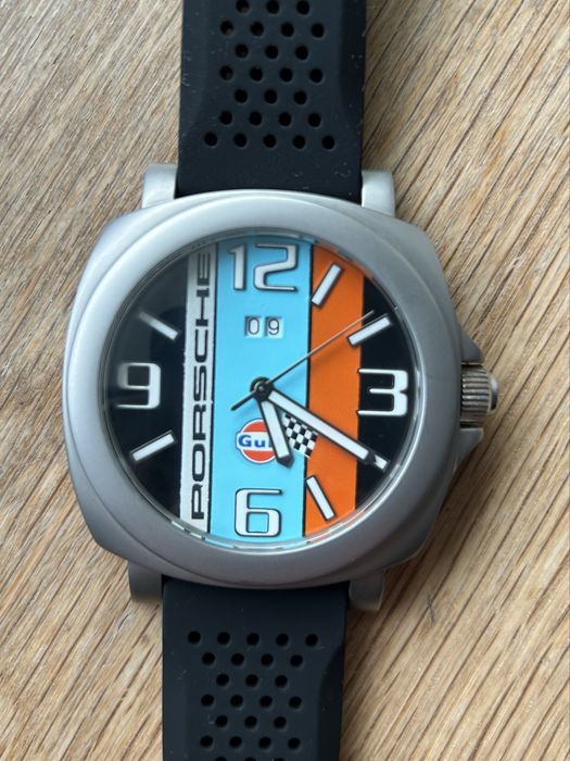 Relogio Porsche (gulf) - rally - quartz