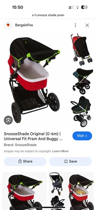 Snooze shade oslona do wozka uniwersalna oddychajaca