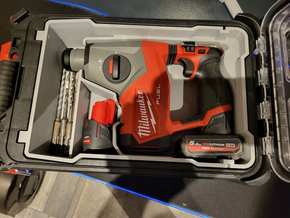 Molde 3d para caixa milwaukee packout m12 maquina de furar