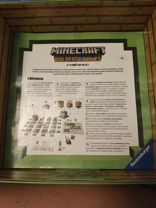 Minecraft Builders &Biomes gra planszowa