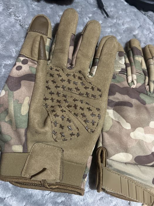 Зимові тактичні рукавички MULTICAM софт шелл на Флісі