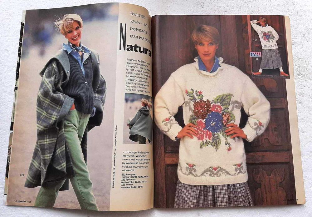 BURDA 9/1993+ wykroje-wersja polska