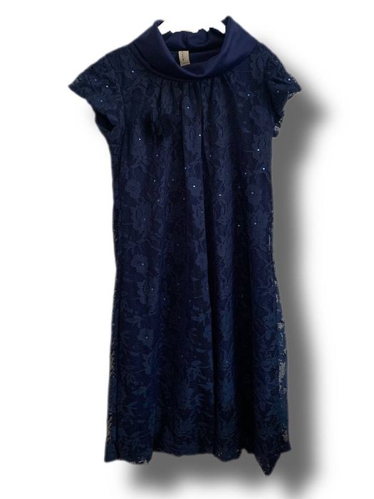 Детское синее платье