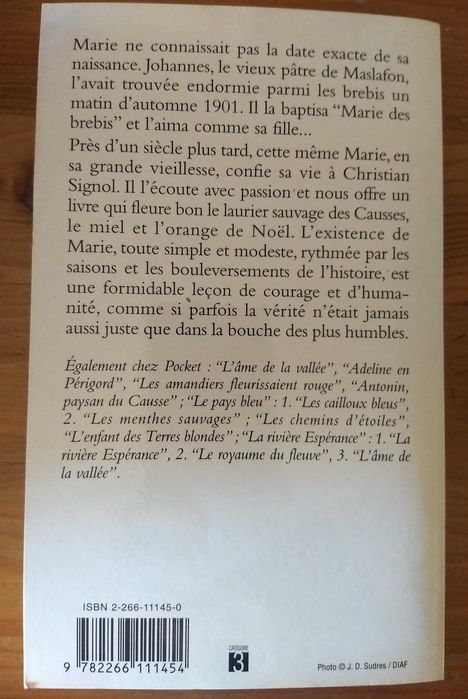 Marie des brebis, de Christian Signol (edição francesa)