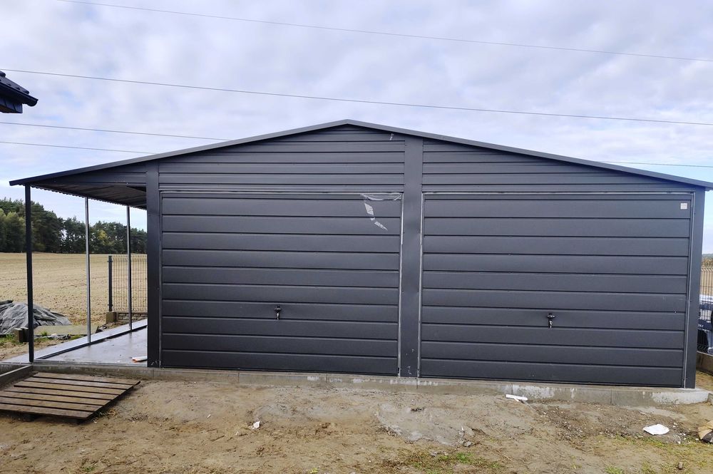 Podwójny Garaż Blaszany Dowóz i Montaż w Cenie