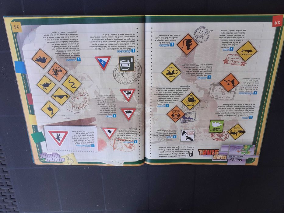 Caderneta cromos Animais 2014