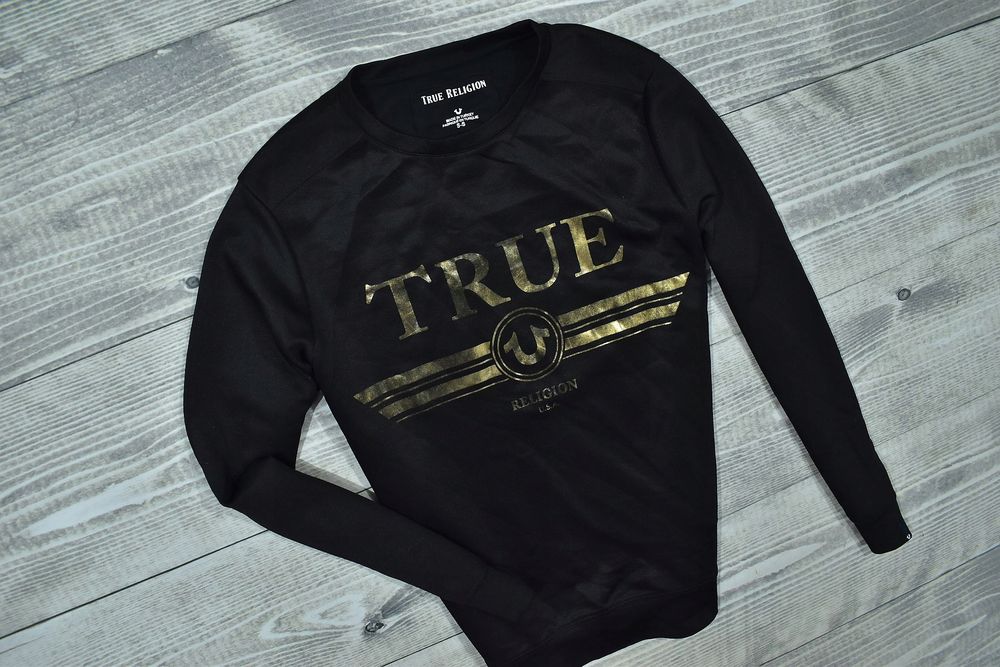 True Religion Sweat Retro Męska Bluza Crewneck S