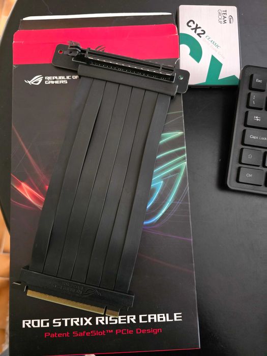 Cabo Riser ASUS ROG Strix | Blindagem Premium