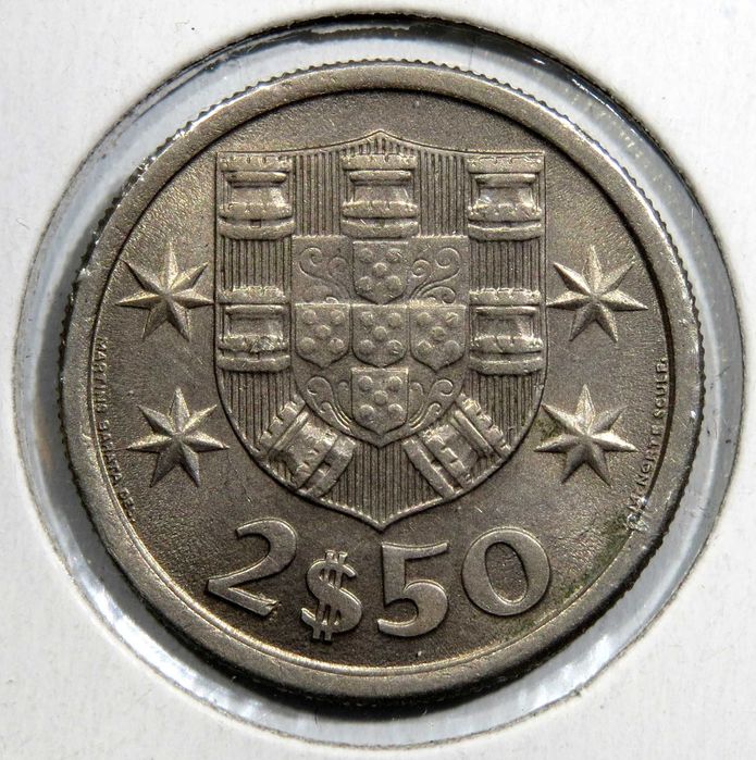 Moeda Republica Portuguesa - 2$50 1966 QSoberba "dificil"