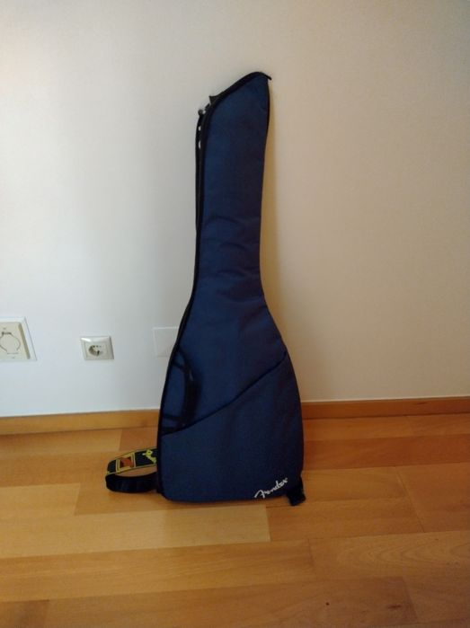 Soft case Fender de guitarra elétrica azul - novo -