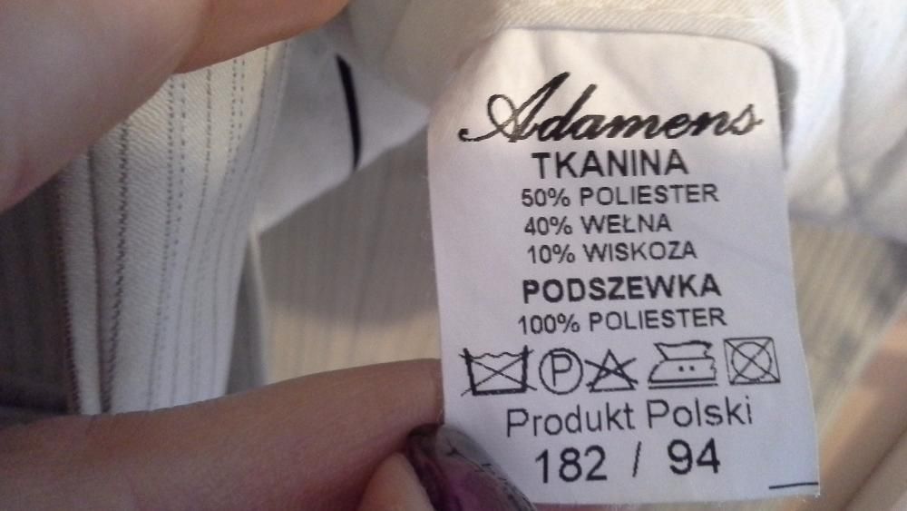 Garnitur męski (rozmiar z metki 182/94)