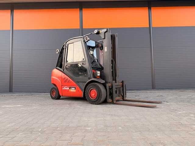 Wózek widłowy LINDE H35  LPG  triplex  przesuw  WOLNY SKOK  rok 2009
