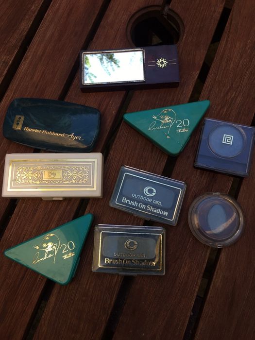 Lote 9 Sombras de olhos tons azuis