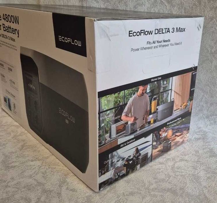 Зарядна станція EcoFlow DELTA 3 Max 2048 Вт год 2400 Вт.