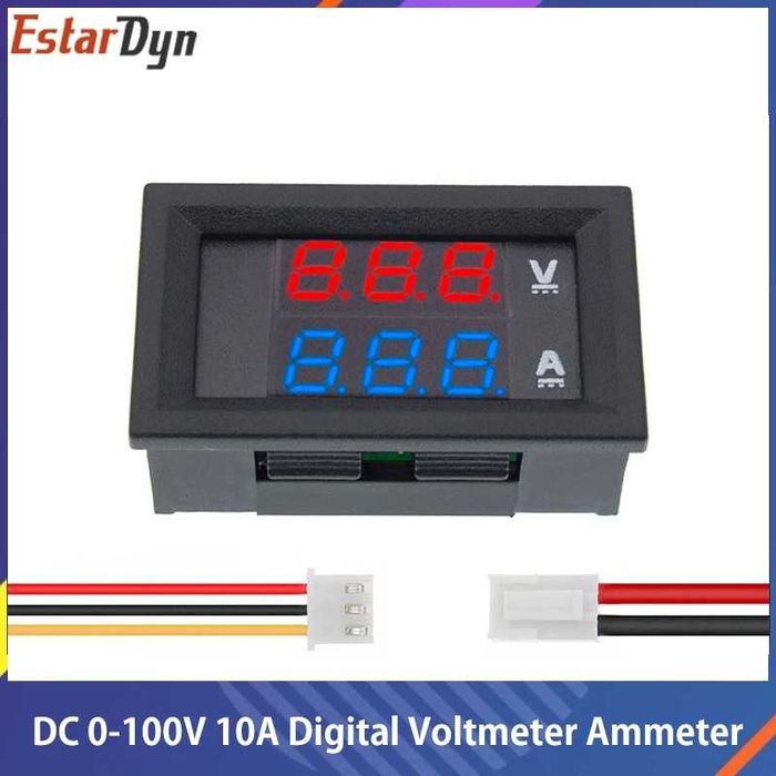 Цифровий вольтметр, амперметр, 0-100 В постійного струму 10А амперметр
