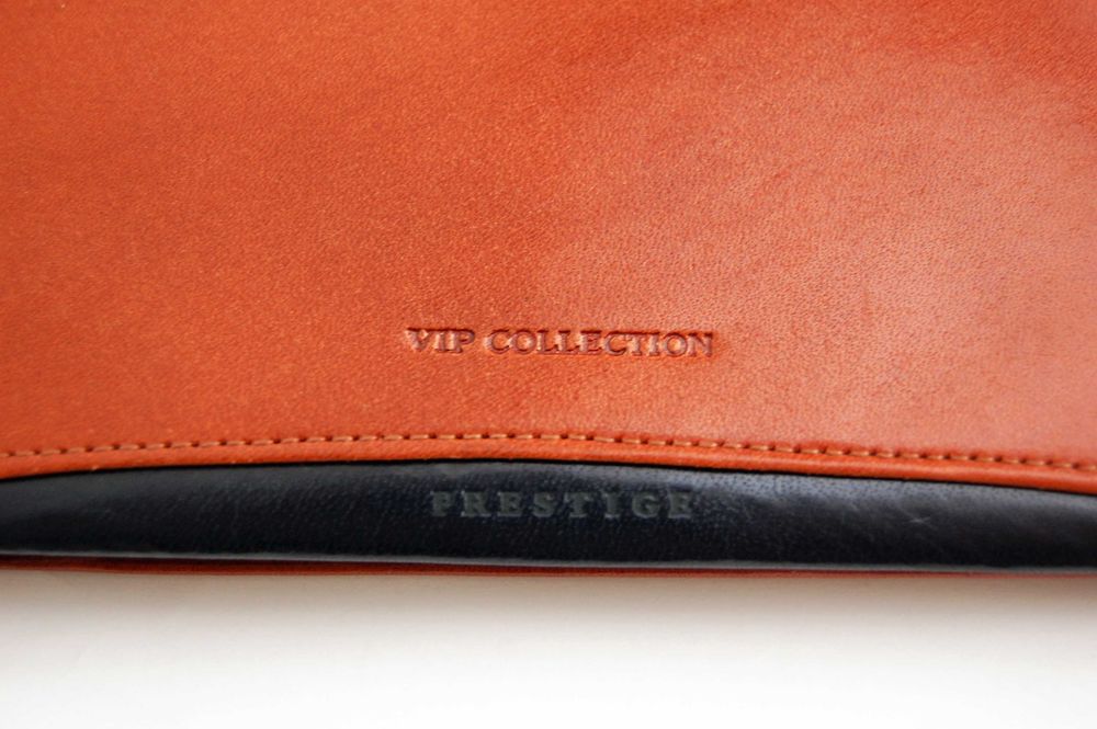 Portfel męski Vip Collection skóra naturalna koniakowy brąz