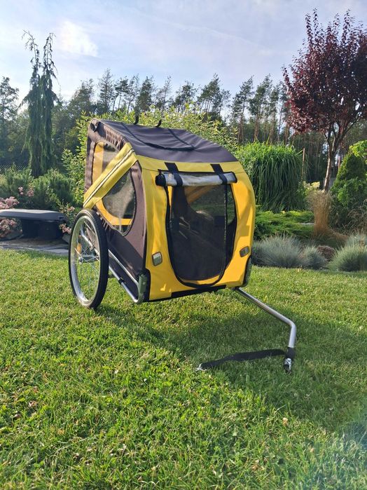 Przyczepka rowerowa dla psa kota zwierząt do roweru transportowa