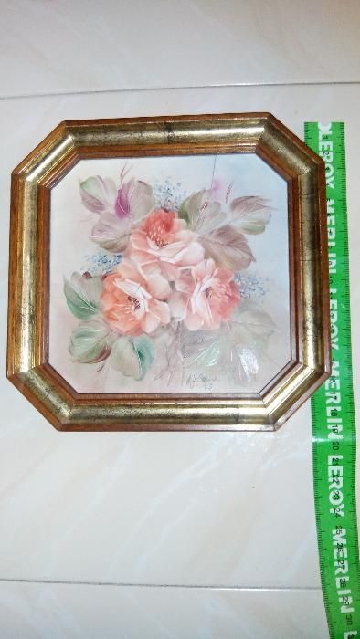 6 Quadros de azulejo pintado à mão (assinados-1990/1992)