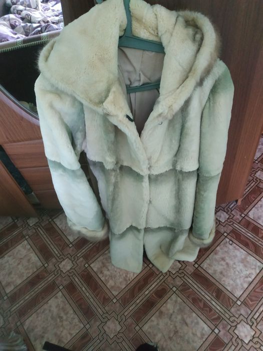 Шуба натуральная женская полушубок. Батал.