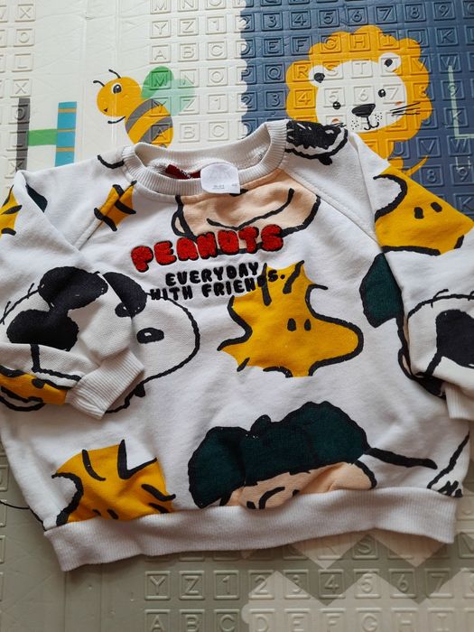Світшот Zara Peanuts Snoopy дитячий унісекс 18-24 міс